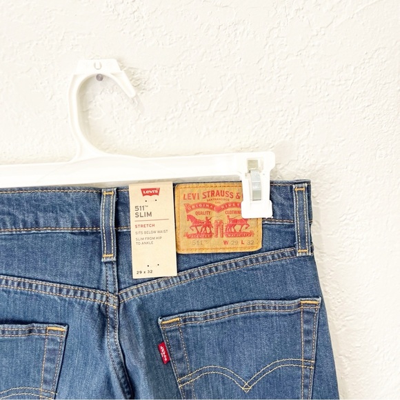 Levi's Jeans Men's 29x32 511 Slim Fit Stretch Throttle Blue NWT - Picture 6 of 9